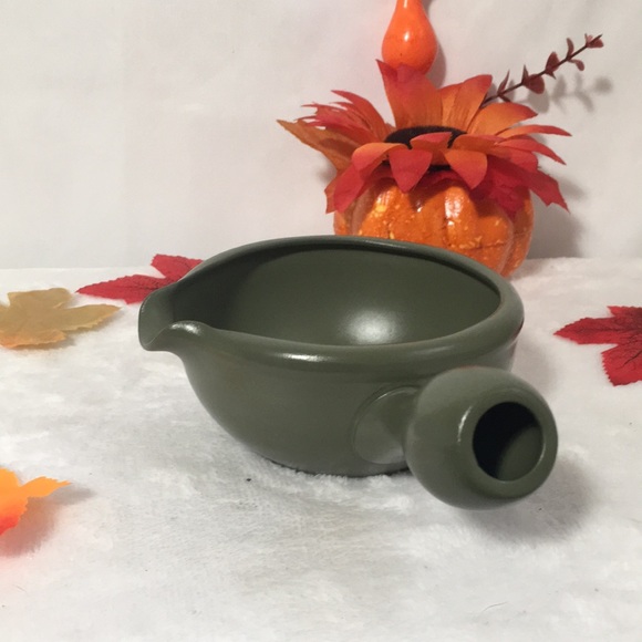 Hinomoto pottery Tokoname-ware pottery teapot Japanese kyusu green with leaf - Picture 2 of 6